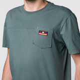Wild Country Climbing Spotter T-Shirt Man Outdoor Action Marsh - 100% organic cotton