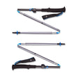 Black Diamond Distance FLZ Trekking/Running Poles Outdoor Action Pewter- Z-pole