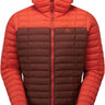 Mountain Equipment Particle Hooded Men's Jacket Outdoor Action Firedbrick/Cardinal- front