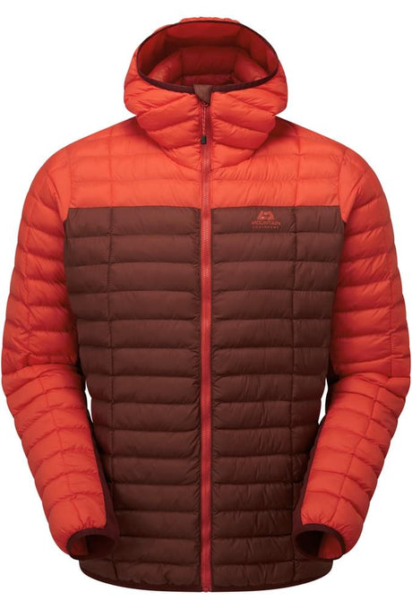 Mountain Equipment Particle Hooded Men's Jacket Outdoor Action Firedbrick/Cardinal- front