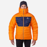 Mountain Equipment Kryos Men's Jacket Outdoor Action Mango/Medieval- front fit