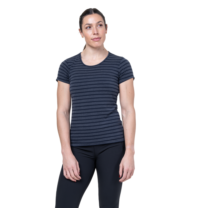 Mountain EquipmentMountain Equipment Groundup Stripe Women's TeeOutdoor Action
