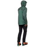 Mountain Equipment Zeno Men's Jacket Outdoor Action Fern/Pine- Back Fit on Model