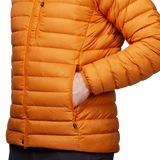 Mountain Equipment Earthrise Hooded Men's Jacket Outdoor Action Rust- pocket