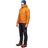 Mountain Equipment Earthrise Hooded Men's Jacket Outdoor Action Rust- side fit on model