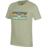 Wild Country Climbing Heritage T-Shirt Man Outdoor Action Jade - Front Angled