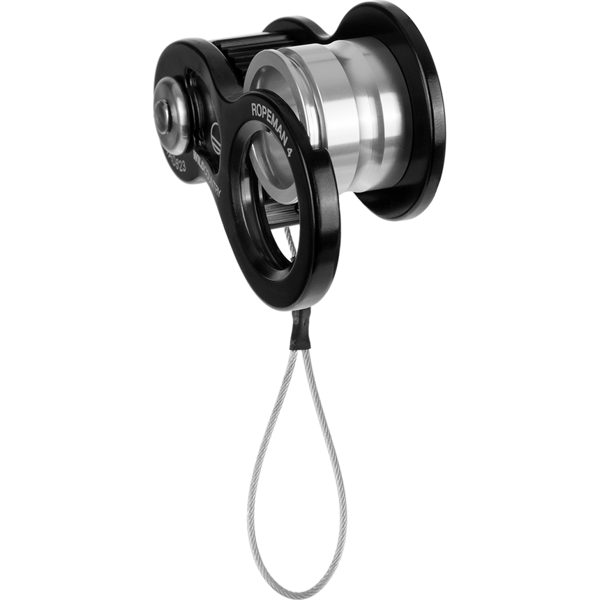 Wild Country Climbing Ropeman 4 Ascender Outdoor Action Black - Spring-loaded side plate