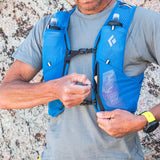 Black Diamond Distance 4 Hydration Vest Outdoor Action Carbon- Front zip pocket