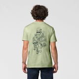 Wild Country Climbing Flow T-Shirt Man Outdoor Action Jade - Back Fit on Model