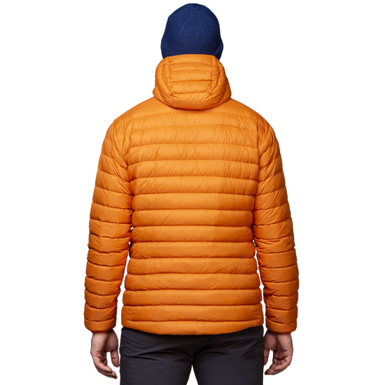 Mountain Equipment Earthrise Hooded Men's Jacket Outdoor Action Rust- back fit on model