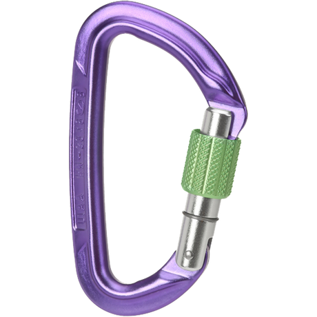Wild Country Climbing Session Screw Gate Locking Carabiner Outdoor Action Purple/Green - Side