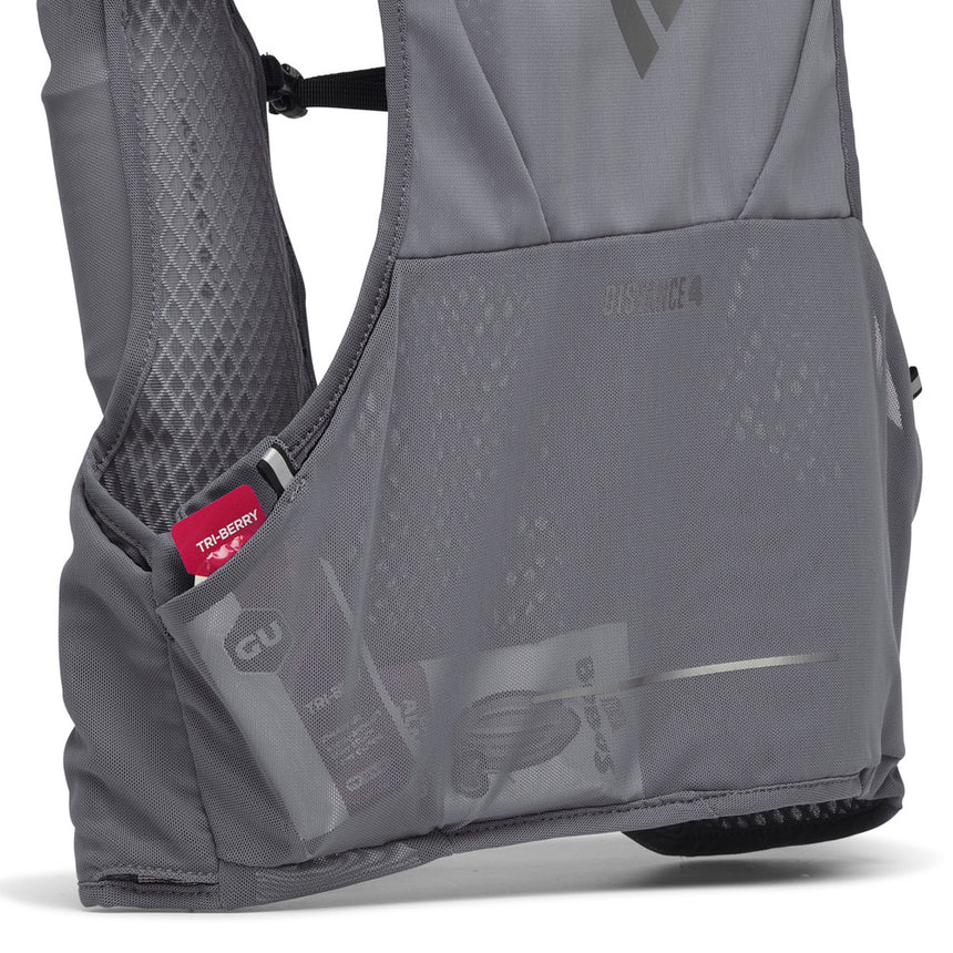 Black Diamond Distance 4 Hydration Vest Outdoor Action Carbon- Large lumbar pocket