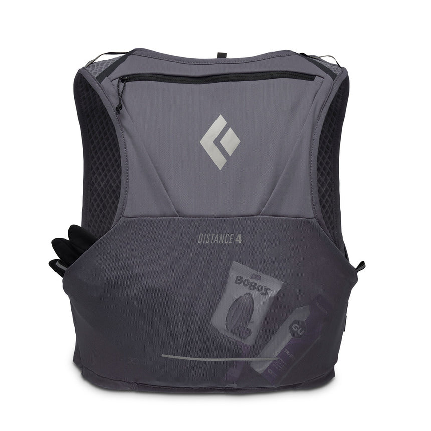 Black Diamond Distance 4 Hydration Vest Outdoor Action Carbon- Back