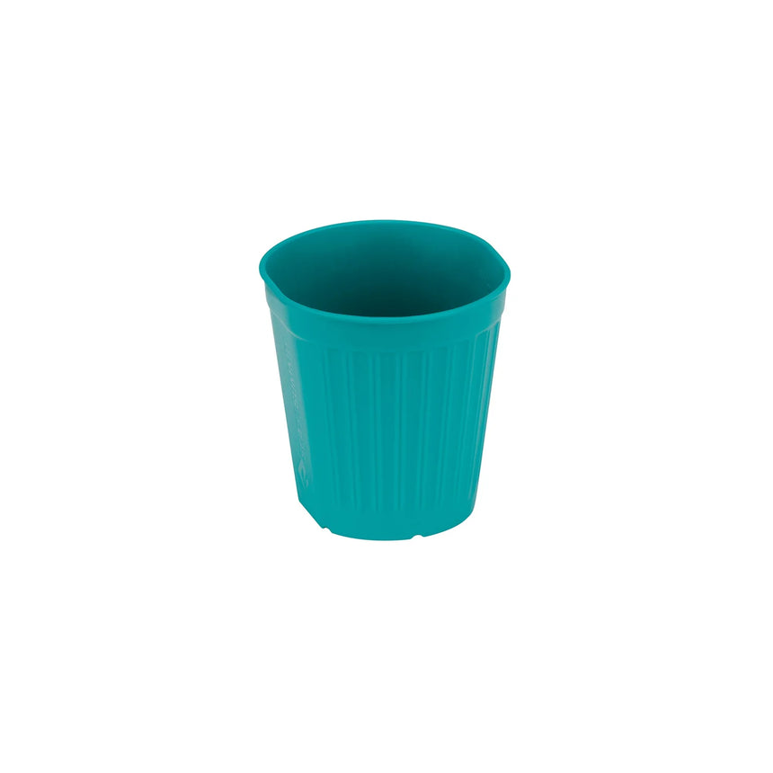 Sea to Summit Delta Light Solo Set Outdoor Action Aqua Blue Cup