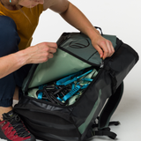 Wild Country Climbing Crag Hauler 40 Backpack Outdoor Action Black/Marsh - Dual-density back panel