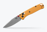 Benchmade Mini Bugout 533-08 Daybreak Grivory folding knife, angled open view