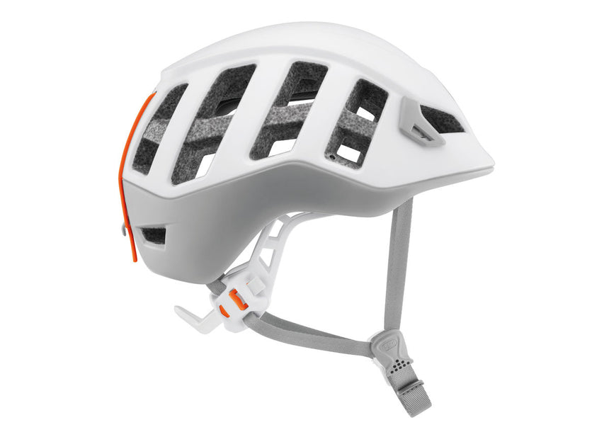Petzl Meteora Women's Helmet Outdoor Action White/Gray - Side View