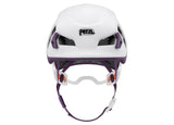 Petzl Meteora Women's Helmet Outdoor Action White/Violet - Back View