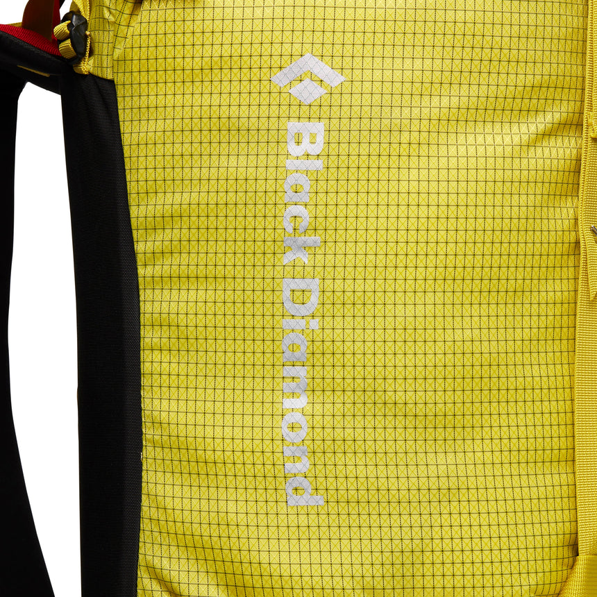 Black Diamond Speed 40 Backpack Outdoor Action Sulphur- brand logo on body fabric