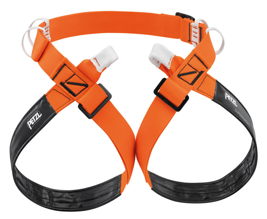 Petzl Superavanti Outdoor Action Orange/Black - Front View