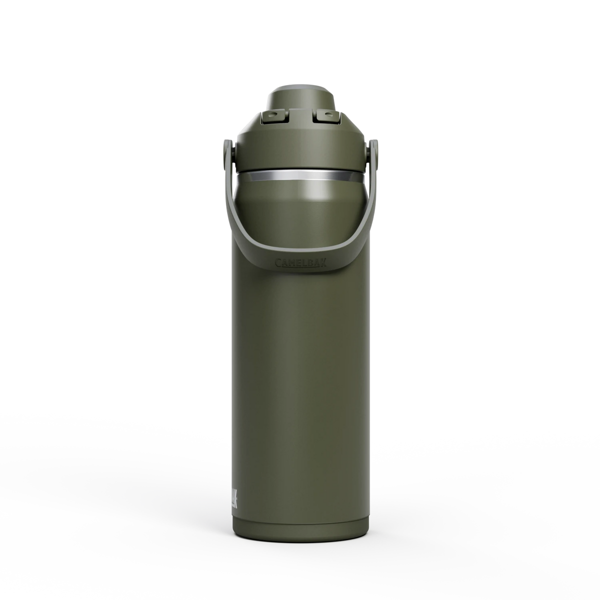 Camelbak Thrive™ Chug 20oz Bottle, Insulated Stainless Steel Outdoor Action Moss- Side