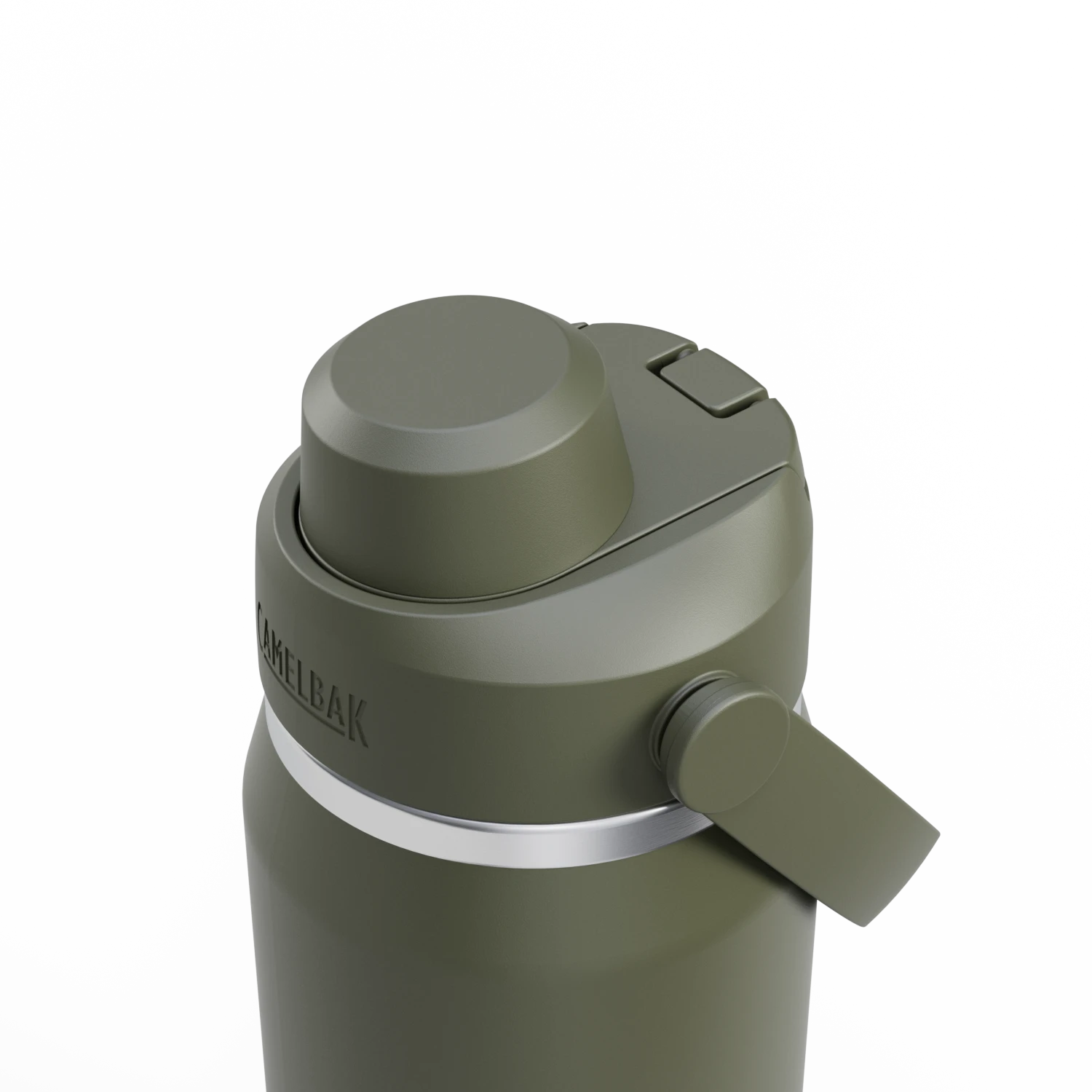 Camelbak Thrive™ Chug 25oz Bottle, Insulated Stainless Steel Outdoor Action Moss- Leak Proof Lid