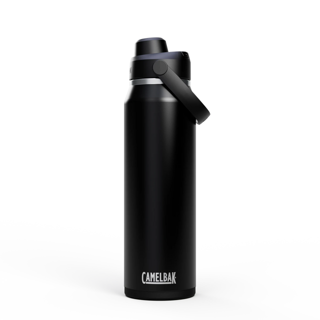 Camelbak Thrive™ Chug 32oz Bottle, Insulated Stainless Steel Outdoor Action Black- Front