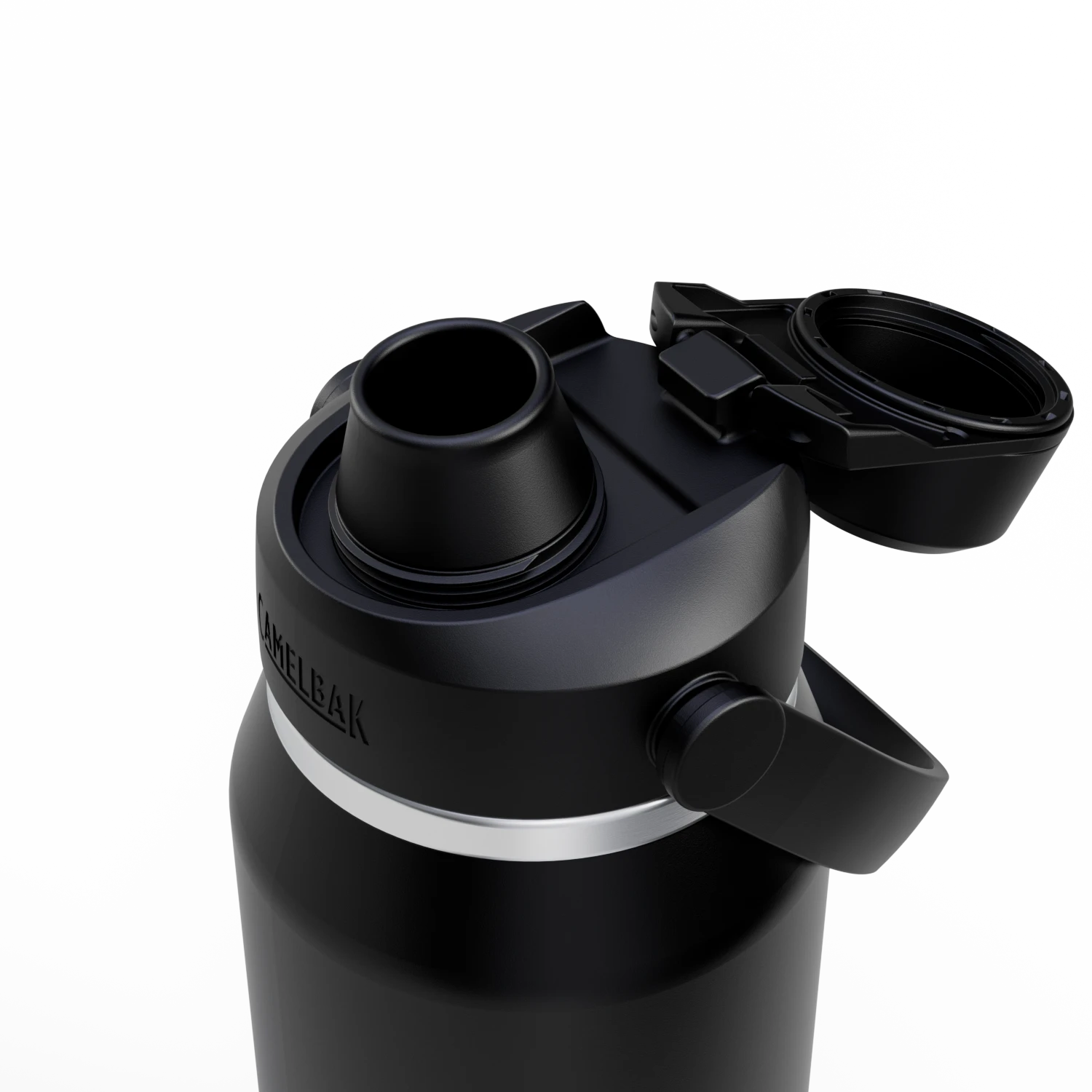 Camelbak Thrive™ Chug 32oz Bottle, Insulated Stainless Steel Outdoor Action Black- Open