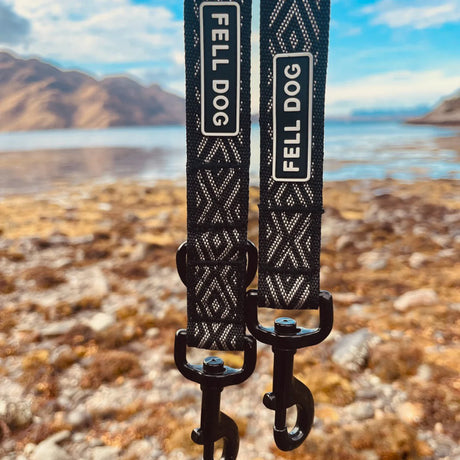 Fell Dog Langdale Multifunctional Lead Outdoor Action Black & White- hook