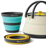 Sea to Summit Frontier Collapsible Kettle Cook Set- 3 Piece Outdoor Action Multi- Close up image