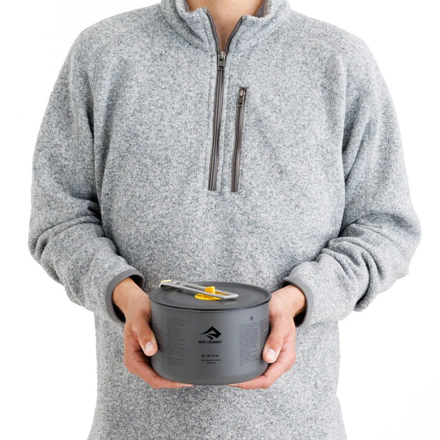 Sea to Summit Frontier Ultralight Pot Outdoor Action Grey- reversible handle