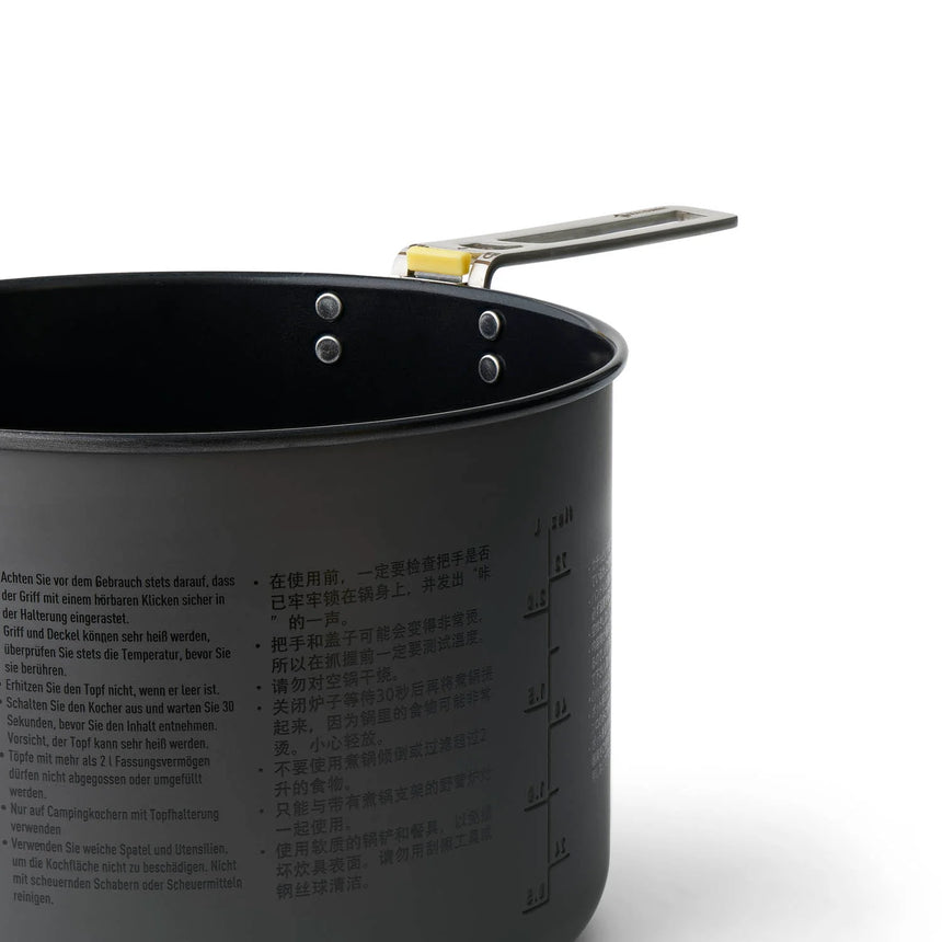 Sea to Summit Frontier Ultralight Pot Outdoor Action Grey - close up side angle
