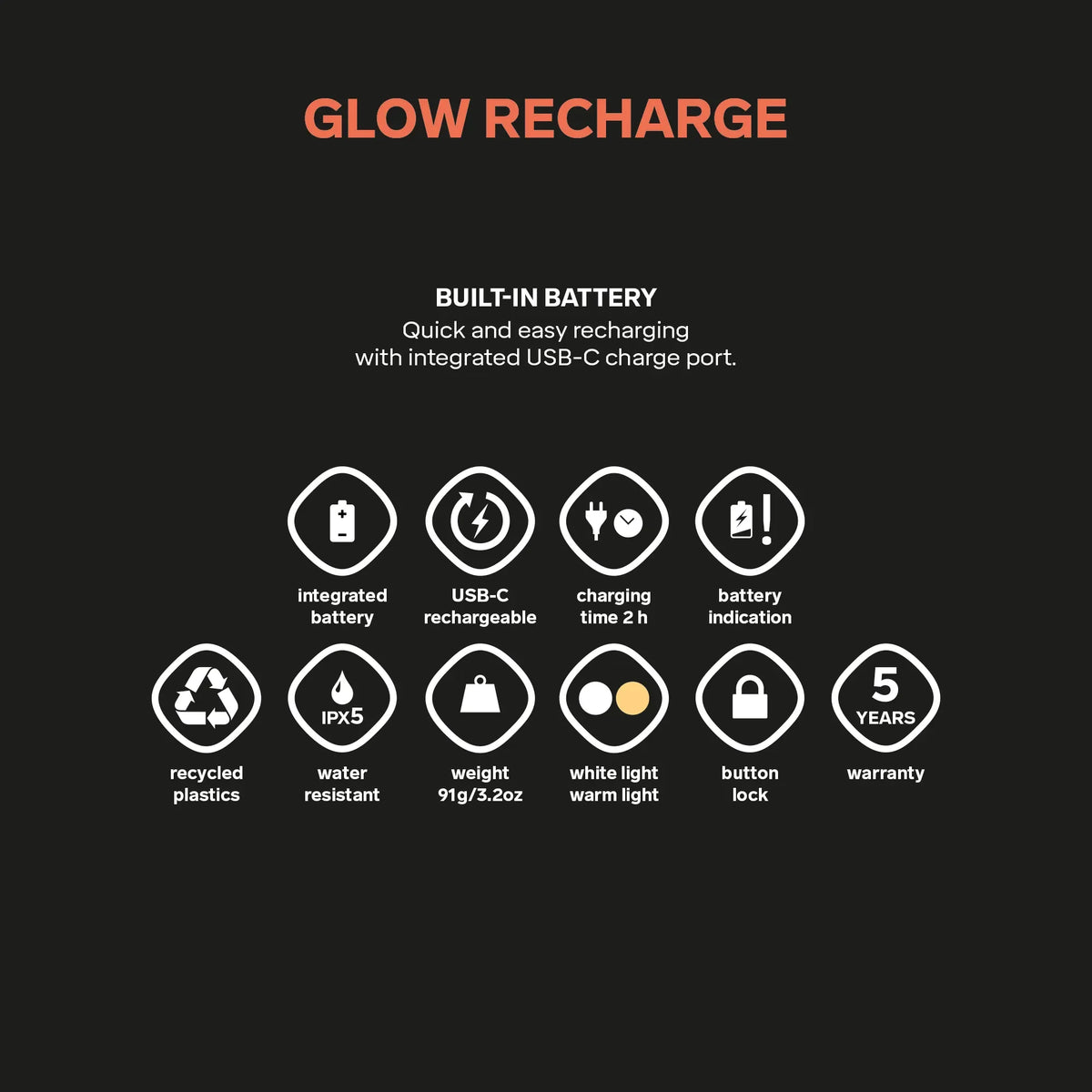 Silva Glow Recharge lantern in blue
