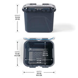 Gregory Alpaca Camp Box 50L in Slate Blue - Dimensions diagram