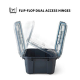 Gregory Alpaca Gear Box 45L - FlipFlop dual access hinge detail