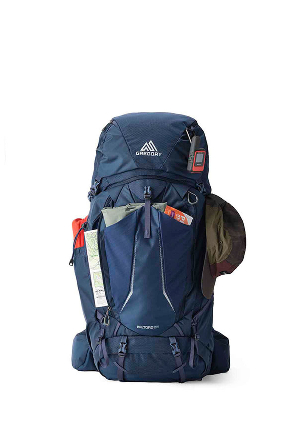 Gregory Baltoro 65L Men's Backpacking Pack in Stellar Blue - Hipbelt Pocket Access