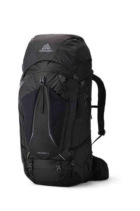Gregory Baltoro 75L Men's Backpacking Pack in Shadow Pine Black - Front