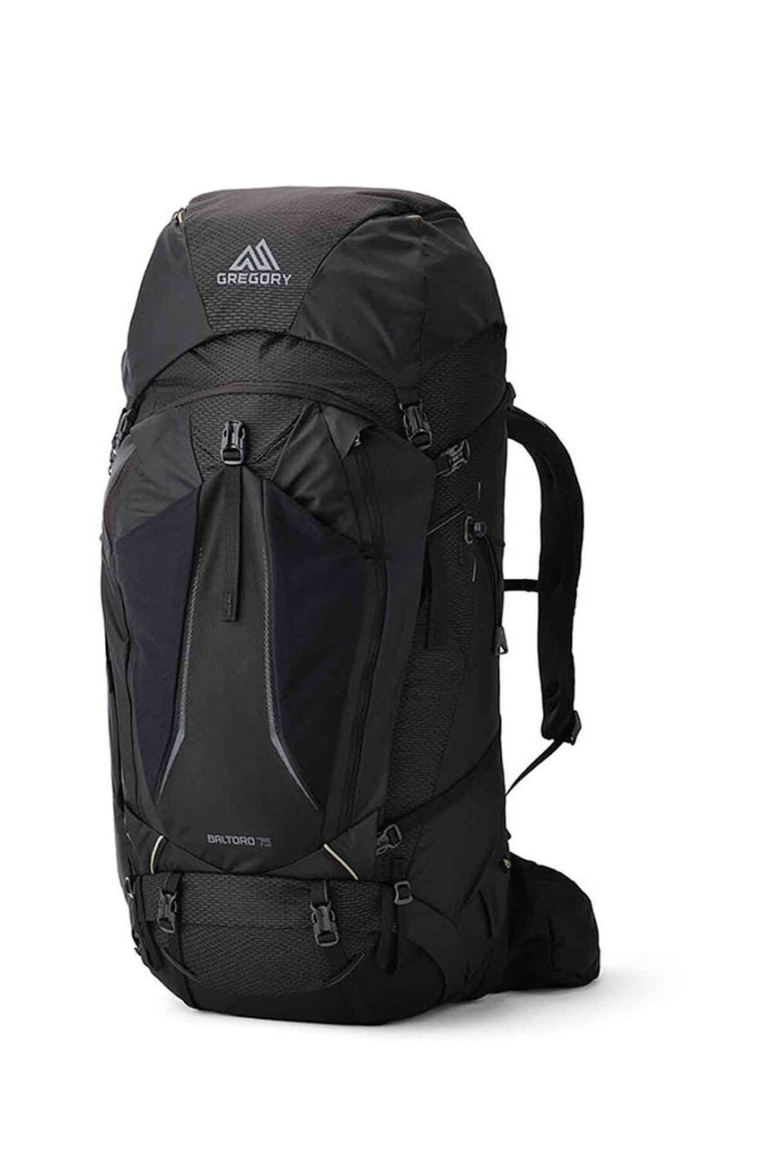 Gregory Baltoro 75L Men's Backpacking Pack in Shadow Pine Black - Front