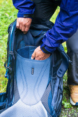 Gregory Baltoro 75L Men's Backpacking Pack in Stellar Blue - Suspension Detail