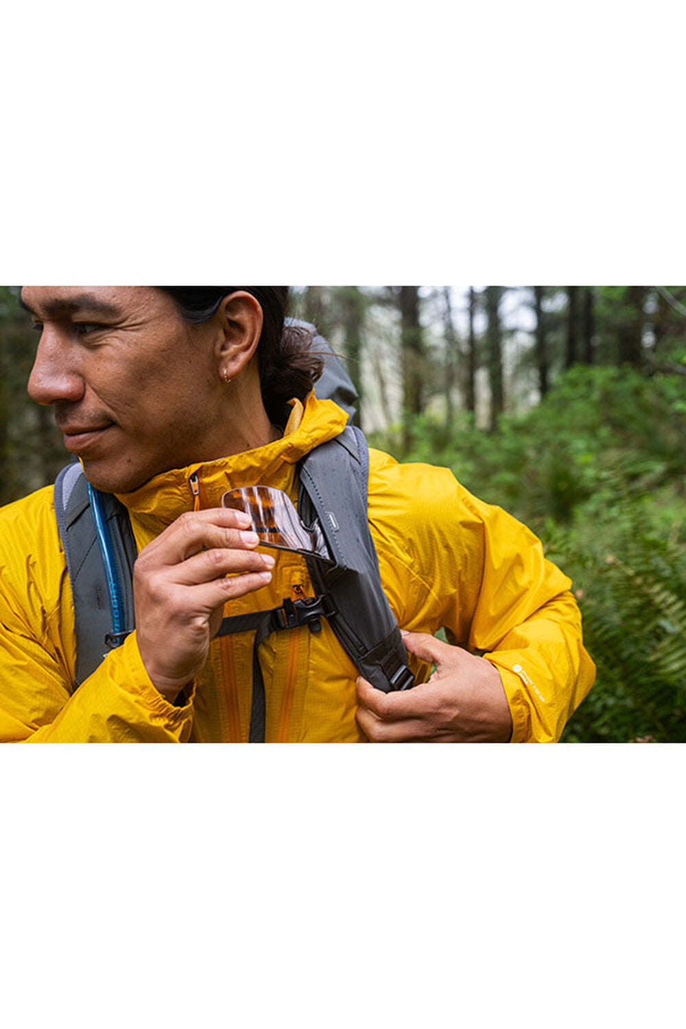Gregory Baltoro Pro 100L Men's Backpacking Pack in Iron Grey - Sternum Strap Whistle