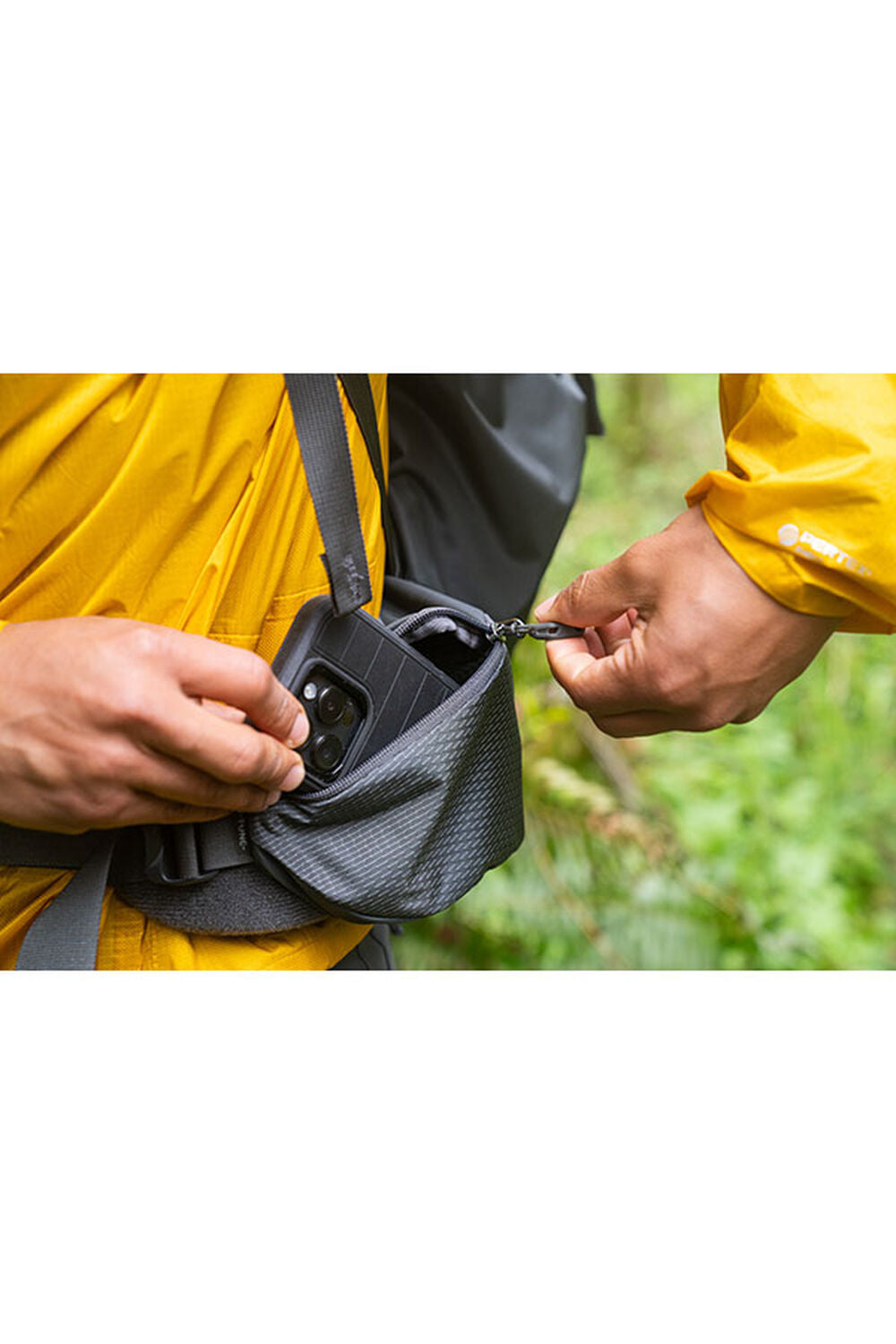 Gregory Baltoro Pro 100L Men's Backpacking Pack in Iron Grey - Top Lid Pocket Detail