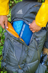 Gregory Baltoro Pro 85L Men's Backpacking Pack in Iron Grey - Side Mesh Pocket