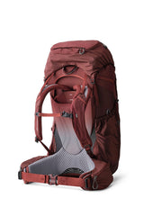 Gregory Deva 60 Women's Backpacking Pack in Garnet Red - Back