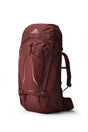 Gregory Deva 60 Women's Backpacking Pack in Garnet Red - Front