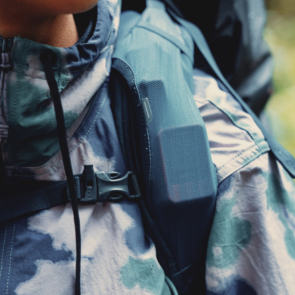 Gregory Deva 60 Women's Backpacking Pack in Mountain Teal - Shoulder Strap Detail
