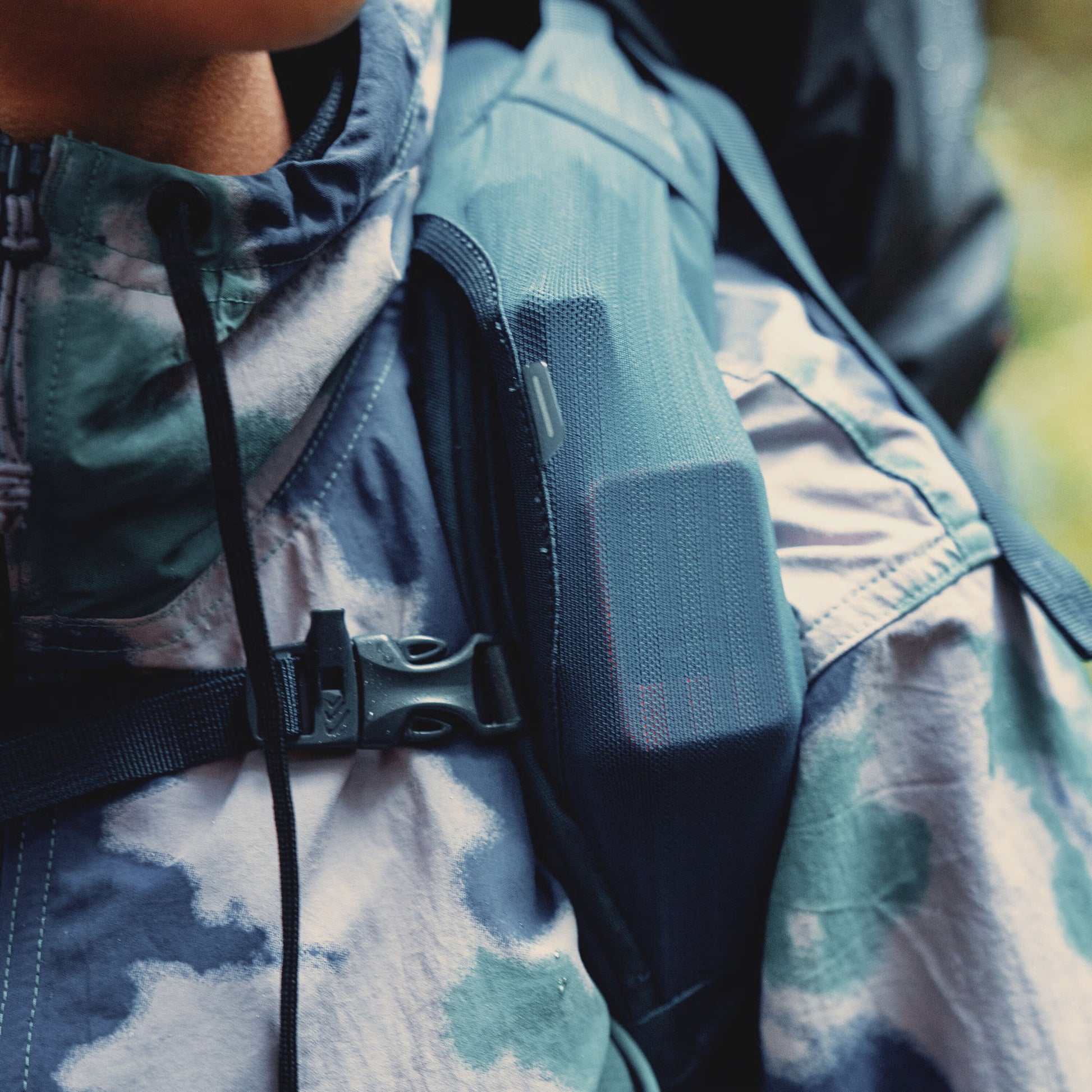 Gregory Deva 60 Women's Backpacking Pack in Mountain Teal - Shoulder Strap Detail