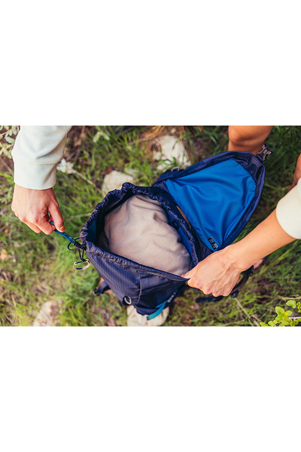 Gregory Jade LT 28 Women's Hiking Backpack in Midnight Navy - On Trail Lifestyle Detail