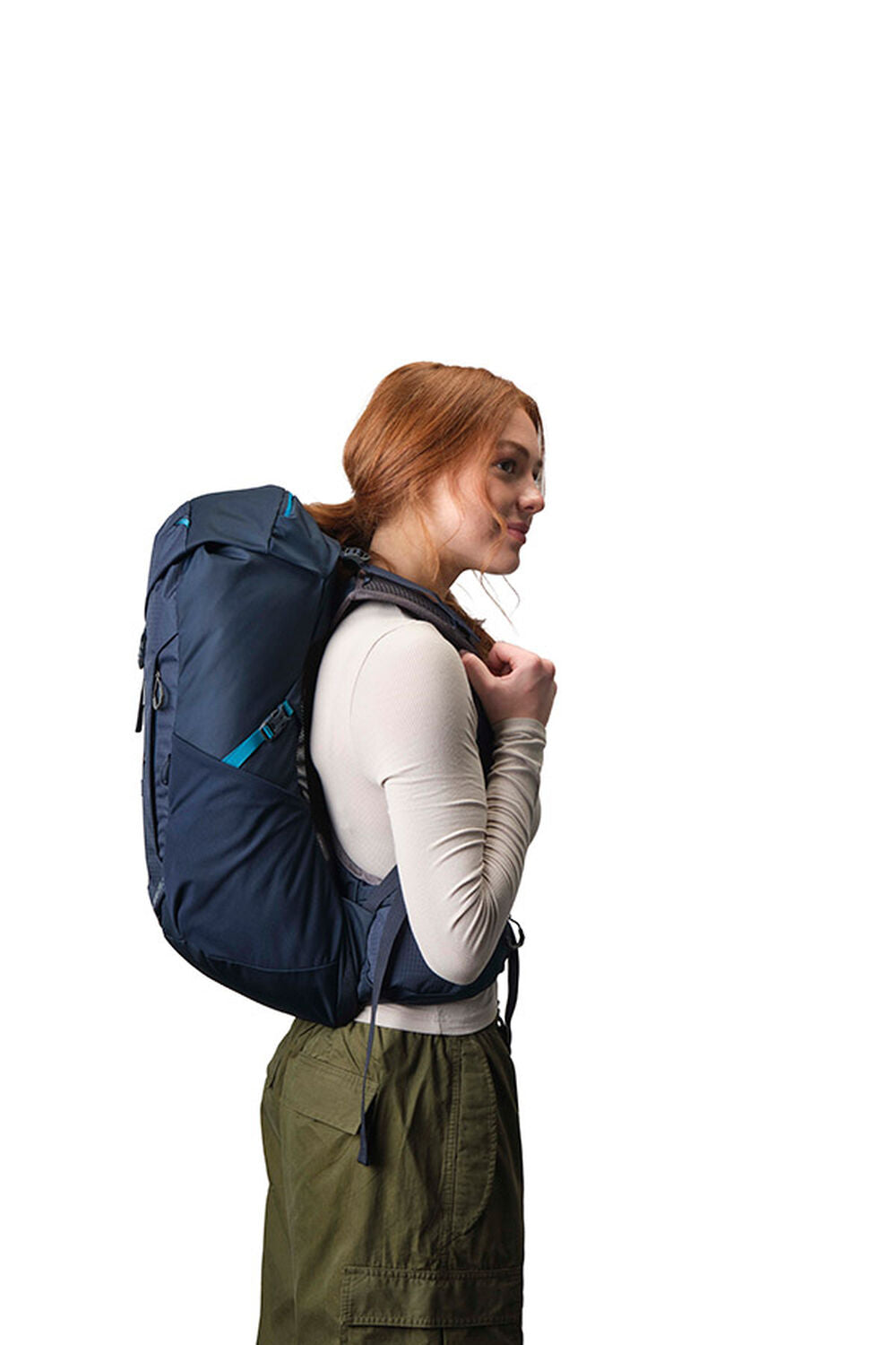 Gregory Jade LT 28 Women's Hiking Backpack in Midnight Navy - On Model