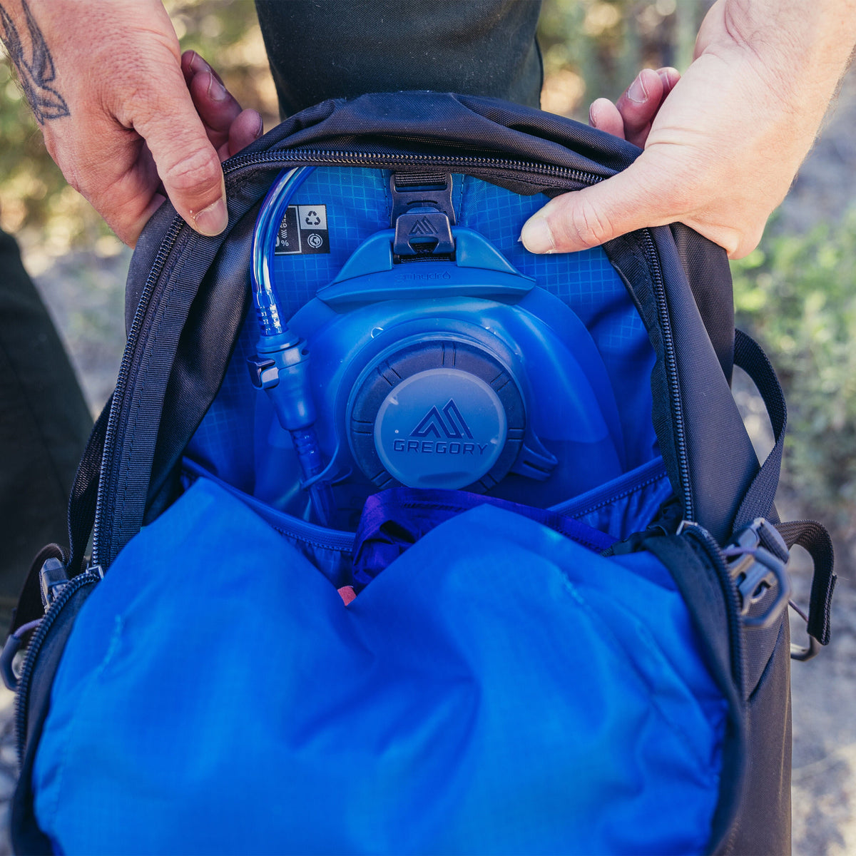 Gregory Kiro 24L Daypack - hydration sleeve detail
