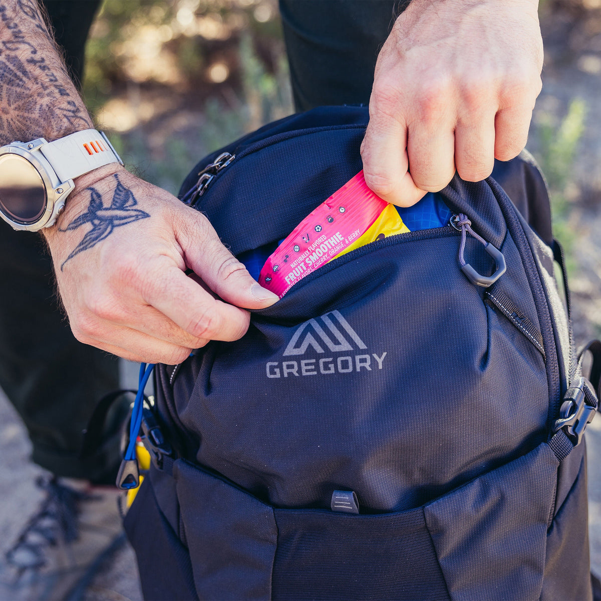 Gregory Kiro 24L Daypack - top pocket detail